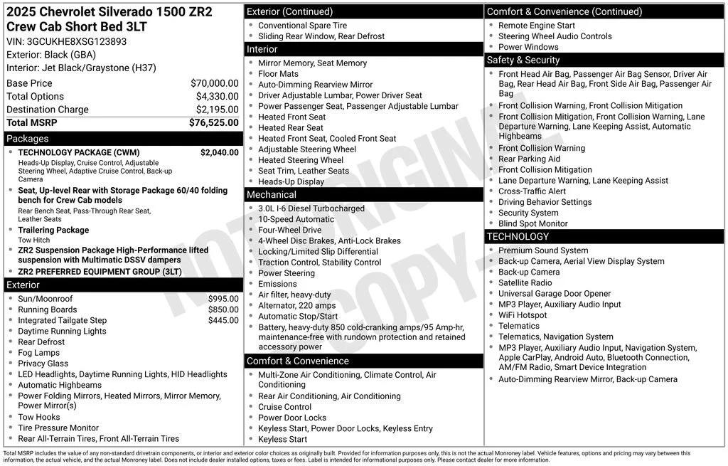 chevrolet silverado 1500 2025 3GCUKHE8XSG123893 image chevrolet silverado 1500 2025 3GCUKHE8XSG123893 image